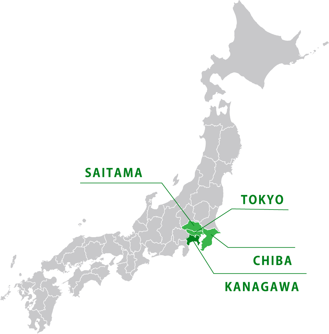 営業エリアマップ